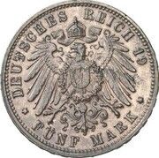 5 Mark - William II Pattern obverse image