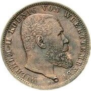 5 Mark - William II Copper pattern strike obverse image