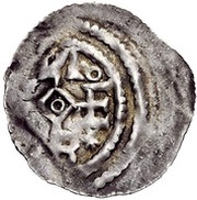Obol Bracteate - Erlung and his descendant, Germany, 1105-1127 reverse image