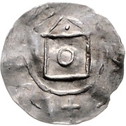 Denier - Meginhard I, Germany, 1018-1034 reverse image