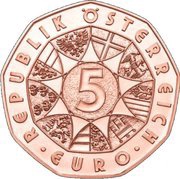 5 Euros New Year Coin 2018 obverse image
