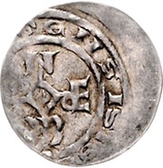 Denier - Gottfried I of Spitzenberg, Germany, 1186-1190 reverse image