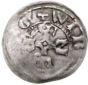 1 Pfennig - Gerhard of Schwarzburg, Germany, 1372-1400 reverse image