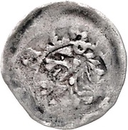 1 Pfennig - Gerhard of Schwarzburg, Germany, 1375-1380 reverse image