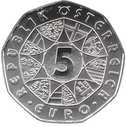 5 Euros New Year Coin 2018 obverse image