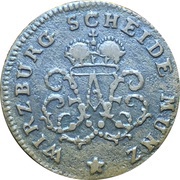 ½ Pfennig - Adam Frederick of Seinsheim obverse image