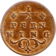 ½ Pfenning - Adam Frederick of Seinsheim, Germany, 1779-1795 reverse image