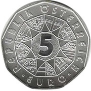 5 Euros New Year 2019 obverse image