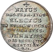3 Kreuzers - Adam Frederick of Seinsheim Death, Germany, 1779 reverse image