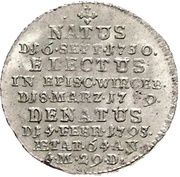 3 Kreuzers - Francis Louis of Erthal Death, Germany, 1795 reverse image