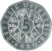 5 Euros Easter coin 2019 obverse image