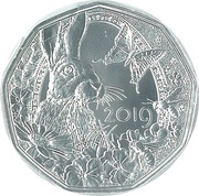 5 Euros Easter coin 2019, Austria, 2019 reverse image