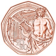 5 Euros New Year 2020 reverse image