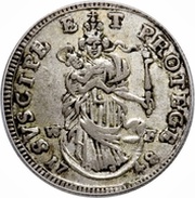 5 Kreuzer - Anselm Francis of Ingelheim, Germany, 1748 reverse image