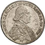 20 Kreuzers - George Charles of Fechenbach Konventionskreuzer obverse image