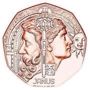 5 Euros Janus, Austria, 2021 reverse image