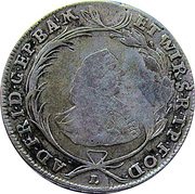 20 Kreuzers - Adam Frederick of Seinsheim Konventionskreuzer obverse image