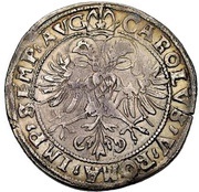 ½ Thaler - Melchior Zobel of Giebelstadt, Germany, 1552-1553 reverse image