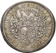 ½ Thaler - John Gottfried II of Guttenberg, Germany, 1696 reverse image