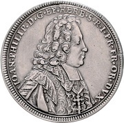 ½ Thaler - John Philip of Greiffenclau of Vollraths obverse image
