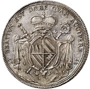 ½ Thaler - Christoph Francis of Hutten, Germany, 1725 reverse image