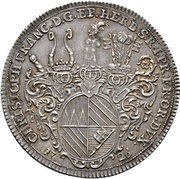 ½ Thaler - Christoph Francis of Hutten, Germany, 1726 reverse image
