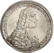 ½ Thaler - Charles Philip of Greiffenklau-Vollraths ½ Konventionstaler obverse image