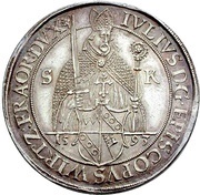 1 Guldenthaler - Julius Echter of Mespelbrunn obverse image