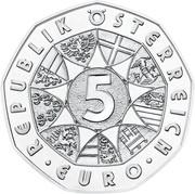 5 Euros Easter coin 2021 obverse image