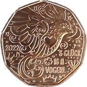 5 Euros New Year reverse image