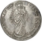1 Thaler - John Philip of Schönborn Zwittertaler, Germany, 1649 reverse image