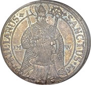 1 Thaler - John Gottfried II of Guttenberg, Germany, 1693 reverse image