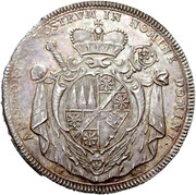1 Thaler - John Philip of Greiffenclau of Vollraths, Germany, 1702 reverse image