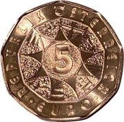 5 Euros Democracy obverse image