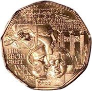 5 Euros Democracy, Austria, 2022 reverse image