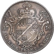 1 Thaler - Charles Philip of Greiffenklau-Vollraths Konventionstaler, Germany, 1754 reverse image