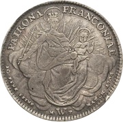 1 Thaler - Adam Frederick of Seinsheim Konventionstaler, Germany, 1764 reverse image