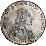 1 Thaler - Francis Louis of Erthal Konventionstaler obverse image