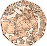 5 Euros Little I-Am-Me, Austria, 2022 reverse image
