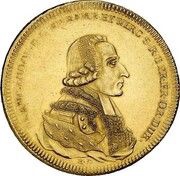 1 Thaler - Francis Louis of Erthal Gold pattern strike obverse image