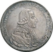 1 Thaler - Francis Louis of Erthal Konventionstaler obverse image