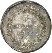 1 Thaler - Francis Louis of Erthal Konventionstaler, Germany, 1794-1795 reverse image