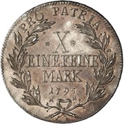 1 Thaler - George Charles of Fechenbach Kontributionstaler, Germany, 1795 reverse image