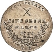 1 Thaler - George Charles of Fechenbach, Germany, 1795 reverse image
