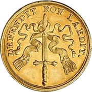 ½ Ducat - Christoph Francis of Hutten, Germany, 1724-1729 reverse image