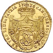 2½ Gulden - Frederick Charles of Schönborn, Germany, 1736 reverse image
