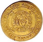 1 Goldgulden - John Gottfried of Aschhausen Neujahrs-Goldgulden, Germany, 1617 reverse image