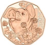 5 Euros New Year, Austria, 2023 reverse image