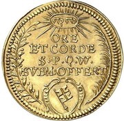 1 Goldgulden - John Philip of Schönborn Neujahrsgulden, Germany, 1642 reverse image