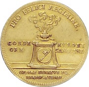 1 Goldgulden - John Philip Francis of Schönborn Bishop's Ascension, Germany, 1720 reverse image